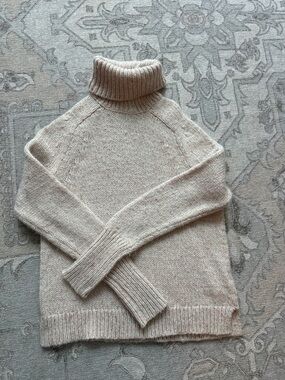 J. Crew Cream Turtleneck Sweater